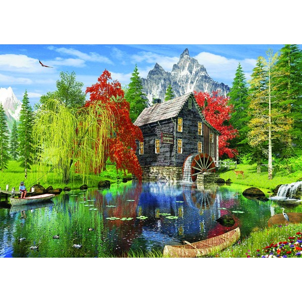 Heidi Art Puzzle Glacier Creek Mill 1500 Piece Jigsaw Puzzle