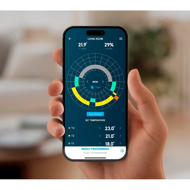 CAME TH/750 WH WLAN, 845AA-0140, Smart Room Thermostat Underfloor Heating