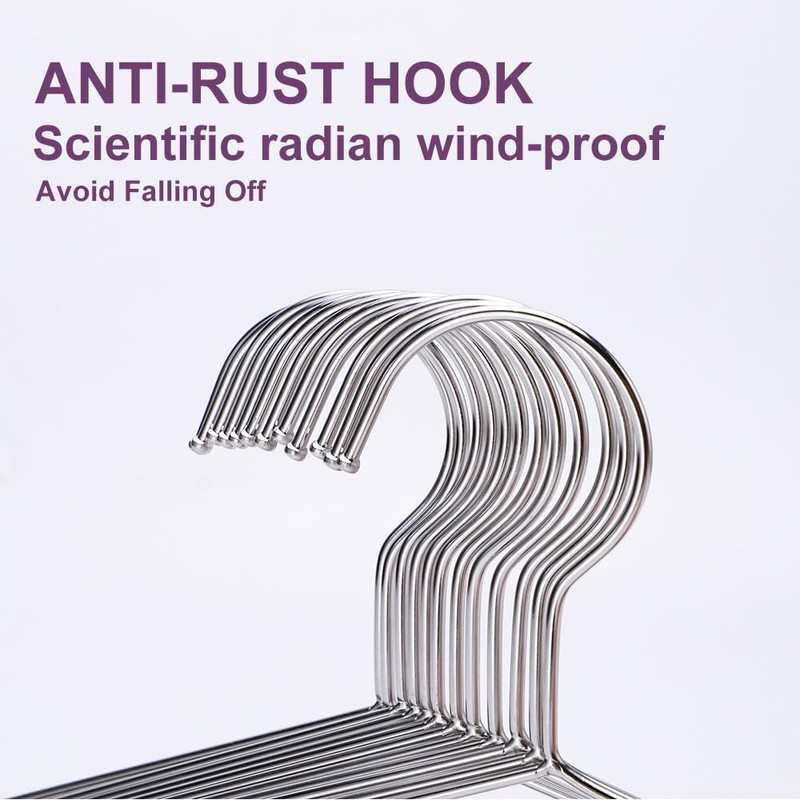 Hangers 20 Pack Metal Heavy Duty Hangers Wire Coat Hangers