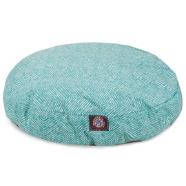 Majestic Pet Teal Native Small Round Indoor Outdoor Pet Dog Bed with Removable Washable Cover Products