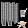 Bhina Pack of 100 30 ml Plastic Mixing Cups Measuring