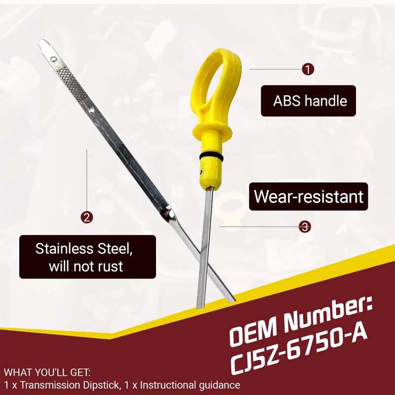 CJ5Z-6750-A Engine Oil Dipstick Compatible with Ford Edge Escape Explorer