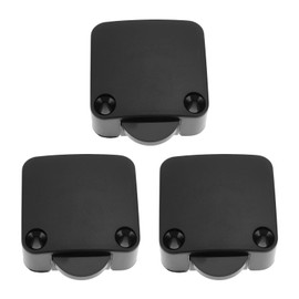 OTOTEC 3pcs Wardrobe Cabinet Light Switch Model 202A 2A 250V Automatic Reset Door Switch Black