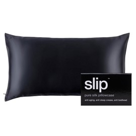 SLIP Silk King Pillowcase, Black (20" x 36")