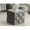 Unbranded Tissue Box cover 3D printed with a pillow look.