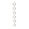 Deco 79 Metal Room Wall Mirror Slim Stacked Chain 6