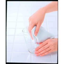 Duskin Dish Cloth Set of 3, White, Approx. 11.8 x 19.7 inches (30 x 50 cm), 100% Polyester, Ultra Fine Fiber, Kitchen Cloth, Dish Cloth, Dish Towel, Thick, Water Absorbent, Quick Drying, Duskin