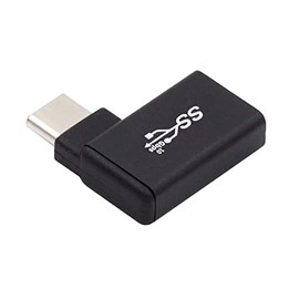 cablecc Adaptador OTG USB-C tipo C a USB 3.0 hembra en ngulo recto de 90 grados para porttil y telfono celular                                        