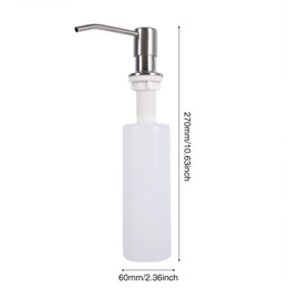 Soap Dispenser for Kitchen Sink, Counter soap Dispensers Refill, Built in Design Sink SoapDispenser, Kitchen Soaps Pump, Countertop Soaps Dispenser, Pump Lotion Dispensers for Sink