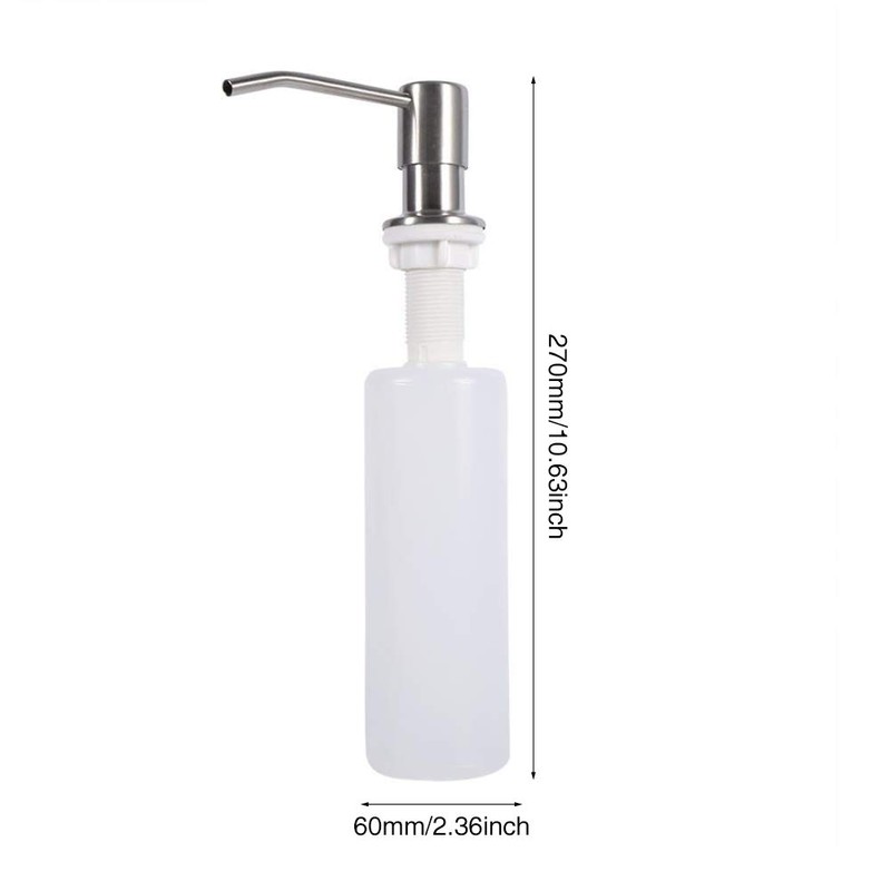 Soap Dispenser for Kitchen Sink, Counter soap Dispensers Refill, Built