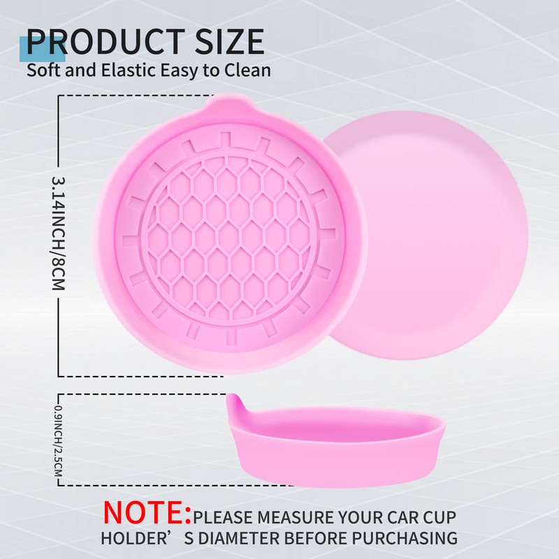 Amooca Automotive Cup Holders Universal Car Cup Coaster Waterproof Non-Slip