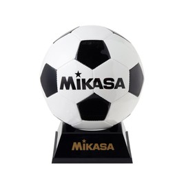 MIKASA PKC2-W/BK Soccer Keepsake Mascot Ball (with Decorative Ball Cradle) White/Black