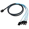 Mini SAS HD 12GB SFF‑8643 to 4 SATA LSI Adapter
