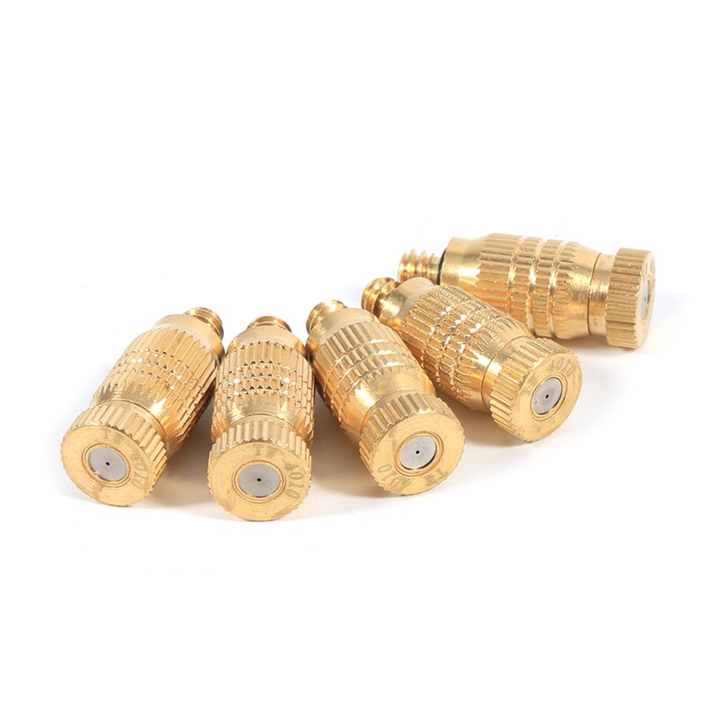 10Pcs Threaded Brass Fog Mist Nozzles Misting Fogging Spray Sprinkler