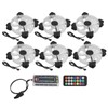6pcs Computer Case Fan 120mm Ultra Quiet Adjustable Color RGB