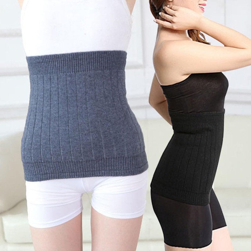 COMFORTIS Women's Men's Belly Wrap Warm, Thick, Black