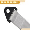 Partuto 1pc Tow Hook Bumper Trailer Belt Strap Universal -