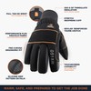 RefrigiWear Thinsulate Insulated PolarForce Gloves with Grip Assist and Performance