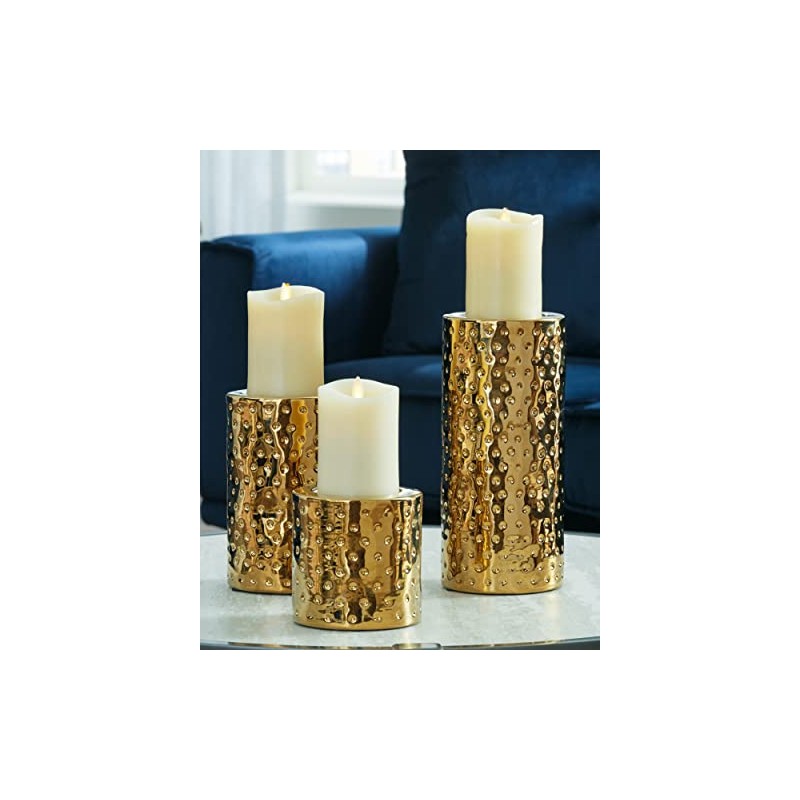 Signature Design by Ashley Marisa 3 Piece Glazed Ceramic Candle