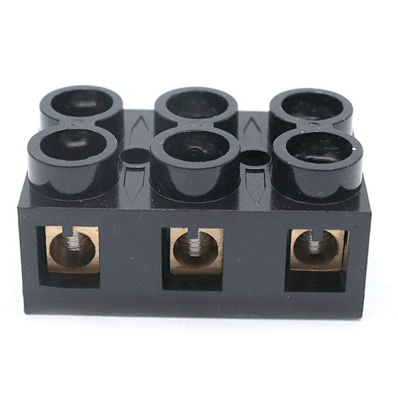 Sscon 2pcs Dual Rows Terminal Block 500V 60A 3 Position