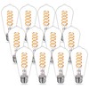 ST58 (ST19) LED Edison Bulbs 60 Watt Equivalent, CRI 80+,