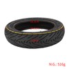 LHROPA 60/70-6.5 10-inch Rubber Explosion-proof Tubeless Tire + Straight nozzle