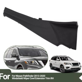 Unbranded For Nissan Pathfinder 2013-2020 Windshield Wiper Cowl Extension Trim Front Right