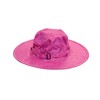Twist-and-fold Childrens Rain Hat, 13 in Diameter Brim (Fuchsia)