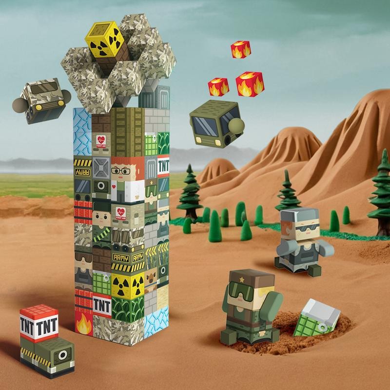 GobiDex 500PCS STEM Game-Based Recon Base Magnetic Blocks Adventure Themed