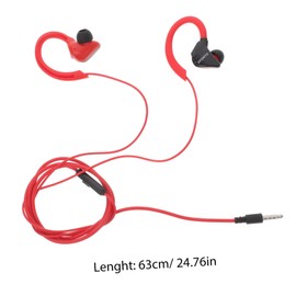 TEHAUX 1 Pair Wired Ear Earphones with Control Lightweight and Durable Headset for Sports and Gym Use Stereo Sound Splash Design Comfortable Fit for Running and Workouts