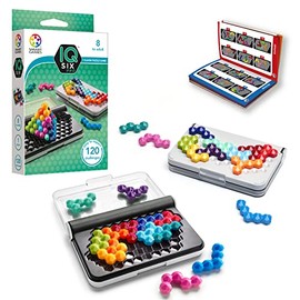 SmartGames IQ Six Pro Travel Game for Kids and Adults, a Skill-Building Brain Game - Brain Teaser for Ages 8 & Up, 120 Challenges in Travel-Friendly C