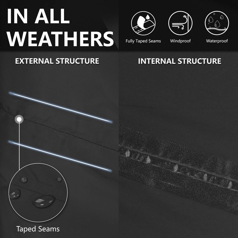 33,000ft Men's Rain Pants, Waterproof Rain Over Pants, Windproof Outdoor