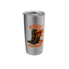Fall Autumn Coquette Cowboy Boots with Pumpkins and Bow Stainless