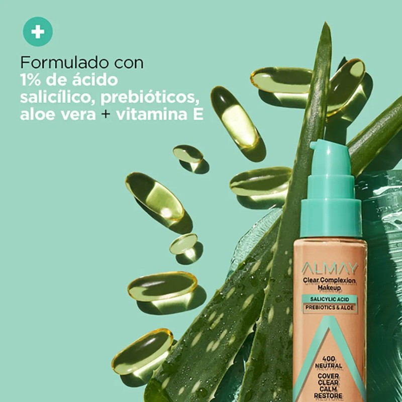 Base De Maquillaje Almay Clear Complexion Tono: Buff