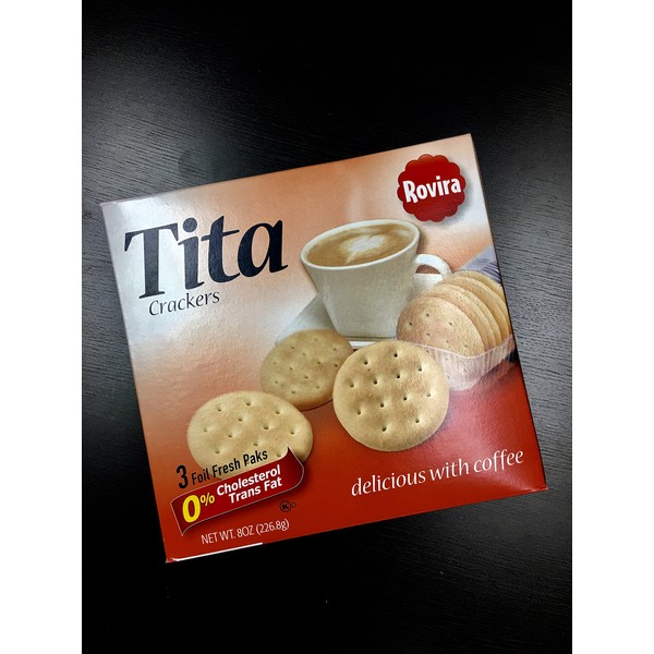 Rovira - Tita Crackers (3 foil fresh packs/box) - 8 oz Box (Count of 2)