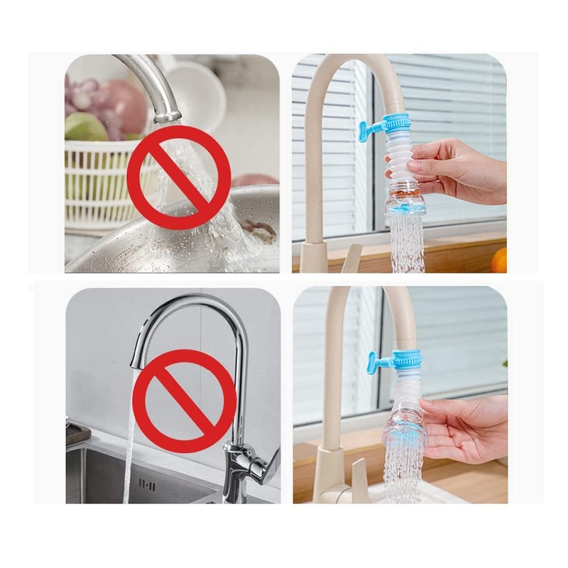 HLIWS 4Pack Water Swivel Faucet, Tap Water Saving Device, 360°Rotatable