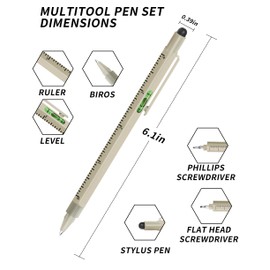 Stocking Stuffers for Adults Dad Gifts from Daughter Son Wife, 6 in 1 Multitool Pen Gifts for Him, Cool Gadgets for Men 2024, Christmas Birthday Gift for Men Dad Grandpa, Gift for Men Who Want Nothing
