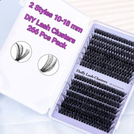 Wimpern-Cluster, natürliche Wimpernverlängerung, individuelles Cluster-Wimpern-Set, selbstgemachte Wimpern, flauschige, russische Wimpern, lockige, langlebige Wimpernbüschel für Mädchen und Frauen