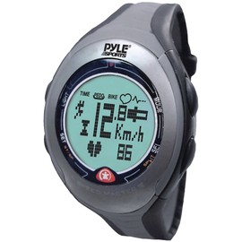 Pyle Sports PPDM2 Digital Biking/ Running Watch with Bicycle Adaptor, Pulse, Chronograph, Pedometer