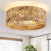 Rattan Ceiling Fans with Light and Remote, Boho Fandelier Ceiling