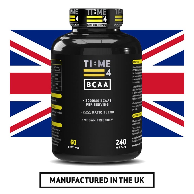 Time 4 BCAA - 240 Capsules High Strength Branch Chain
