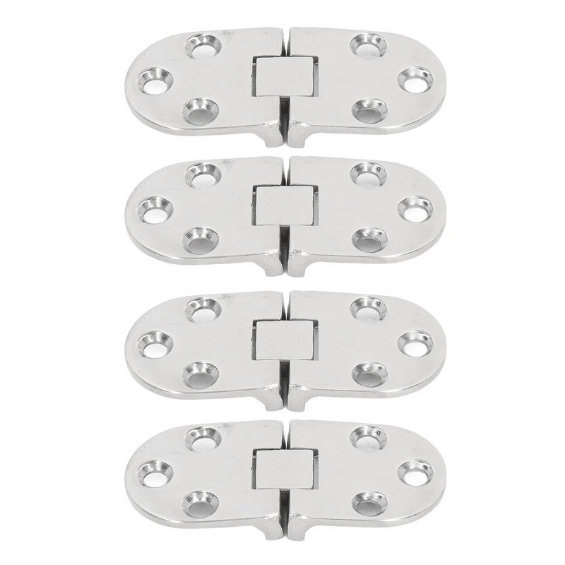 4PCS Door Hinge with Mounting Holes 316 Stainless Steel Hinge