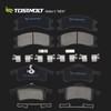TOSTMOLT New 8pcs Complete Front+Rear Super Quiet Shimmed Slotted Ceramic