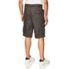 Southpole Men's Ripstop Belted Cargo Shorts, Dark Grey, 42