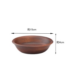 Rubberwood AC-006B/62-6736-53 Salad Ball Half Brown