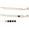 Touch 'n Hold Smooth Dual Door Closer System (Almond) – Heavy-Duty - Touch-Button Hold Open Feature & Smooth Closing Motion - Storm & Security Door (Medium/Heavy Weight). New Door/Replace Old Unit