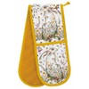 Double Oven Gloves - Organic Cotton - Floral Design -