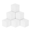 MECCANIXITY Crafts Wooden Cube 100 Pcs Square White Natural Solid