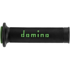 domino(ドミノ) ハンドルバーグリップ レースタイプ(TZグリップ) 126mm サーモプラスチックゴム ブラックXグリーン A01041C4440
