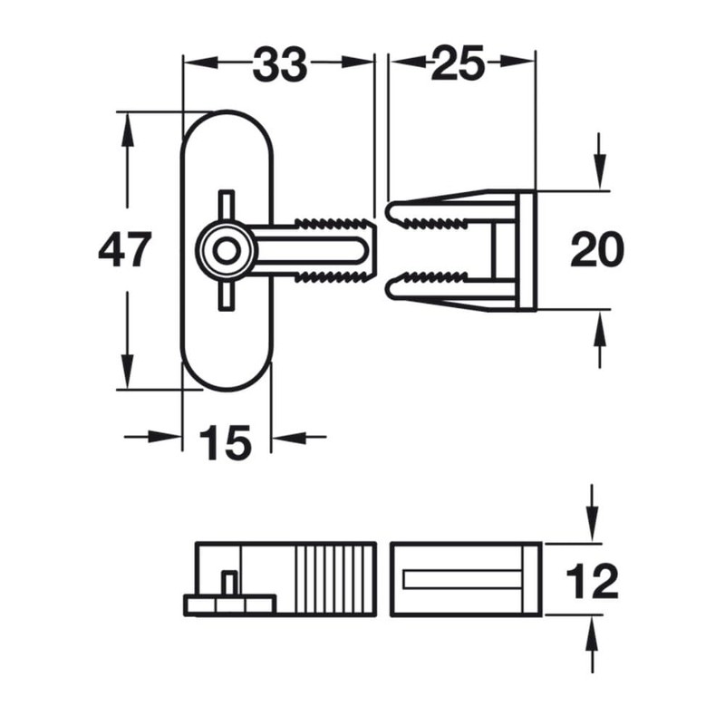 Hafele Drawer & Panel Connectors 10 Pack